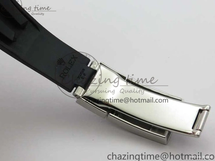 0416 Yacht-Master 116655 ARF SS Custom Made Black Ceramic Bezel on Oysterflex Rubber Strap A HighPerformance 3064